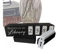 Accessoires de Bibliothèque | Décoration Élégante de Compteur de Livres - Ornement Compteur de Livres Ma Bibliothèque pour École Maison Appartement Étude Dorm Salon Femme Lecteur Homme