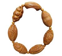Accessoires de Bracelet Fait à la Main à Noyau d'olive Naturel Pur 18 mm