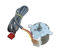 Accessoires de bricolage Mini moteur 35BYJ412B moteur pas à pas, moteur de climatisation, moteur synchrone à lame pivotante d'armoire, moteur de guidage d'air, outils de moteur à arbre plat DC 12 V Mo