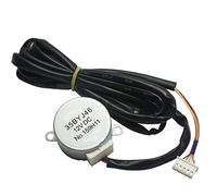 Accessoires de bricolage Mini moteur 35BYJ46 Moteur à arbre plat 12 V Moteur éolien de balayage Moteur d'armoire de climatisation, outils de moteur éolien à lame oscillante supérieure et inférieure Mo