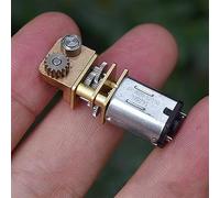 Accessoires de bricolage Mini moteur à engrenages N20, moteur de réduction de stylo, Turbo à vis sans fin, boîte de vitesses entièrement en métal, Angle droit DC 3V 3.7V 5V, vitesse lente, 1 pièce Mot