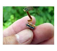 Accessoires de bricolage modèle DIY D Shaft Ultra-Miniature 4MM Precision Stepper démarreur électronique, 2-Phase 4-Wire Science DIY Science Small Size Micro Stepper démarreur électronique démarreur é