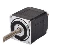 Accessoires de bricolage Moteur pas à pas linéaire non captif, pile de 4 à 34mm, 0,75a, 2mm/0.07874 ", longueur de vis 100mm, 1 pièce Moteurs dédiés