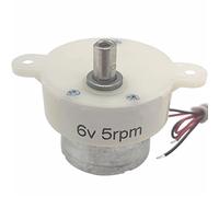 Accessoires de bricolage Moteur petit moteur électrique à courant continu, 6 volts réversible, mini moteur à courant continu à engrenages 6 V 5 tr/min/100 tr/min for robot artisanat jouet publicité ca
