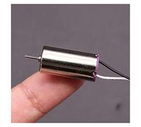 Accessoires de bricolage Petit démarreur électronique électrique Démarreur électronique sans noyau RC à couple élevé Sans fer 1020 10 * 20mm, DC 4.2-7.2V, axe D for micro-avion à quatre axes: fil bleu