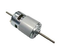 Accessoires de bricolage Torque Power 775 Moteur à courant continu Arbre à double sortie, double roulement à billes 12-24 V Moteur à arbre long for scie à ruban, outils de tour à moteur for machine à