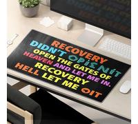 Accessoires de bureau amusants pour la récupération au travail Didn'T Open It. Open The Gates Of Heaven And Let Me In Tapis de souris avec citations amusantes