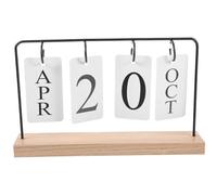 Accessoires de bureau Calendrier de bureau vintage Décoration de bureau perpétuel Flip Accessoire de maison Vintage Décoration de bureau