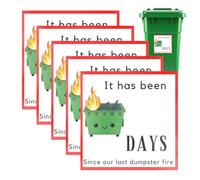 Accessoires de bureau de pompiers | Autocollant de jour de feu décoratif amusant pour les travailleurs, les membres de la famille