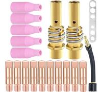 Accessoires de buse de torche de soudage pour MB15 et 15AK, 19 embouts de soudeur MIG 0,8 mm avec buse de gaz, diffuseurs, outils