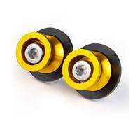 Accessoires de cadres de sports motorisés pour moto, compatibles avec Ninja ZX6R ZX636 250SL 400 650 1000SX Bobines de bras oscillant arrière de moto (8 mm, doré)