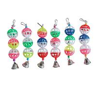Accessoires de cage d'escalade pour perruche, calopsitte balançoire balle à mâcher mignon oiseau animal domestique à suspendre ensemble de jouets pour perroquets pour oiseaux jouets pour grands