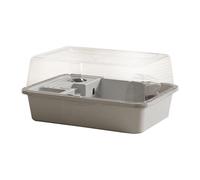 ＡＷＨＡＯ Accessoires de Cage Transparent pour Hamster, Ventilation de l'habitat, Fournitures pour Animaux de Compagnie pour gerbilles, Lapins, cochons d'Inde, Gris