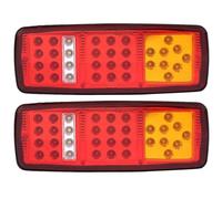 Accessoires de Caravane 2 Pcs Feux Arrire LED 12V pour Remorque Super Lumineux Rouge