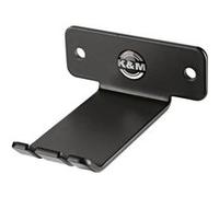 K&M 16311 Support mural pour casque d'écoute noir en tôle d'acier - pour casque d'écoute supra-auriculaire - pour un rangement ordonné