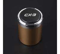Accessoires De Cendrier Led En Acier Inoxydable Et Plastique Pour Voiture Mazda Cx 3,Bouton Ouvert - Type Brown #B