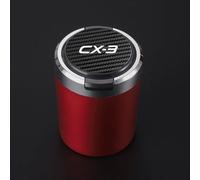 Accessoires De Cendrier Led En Acier Inoxydable Et Plastique Pour Voiture Mazda Cx 3,Bouton Ouvert - Type Red #B