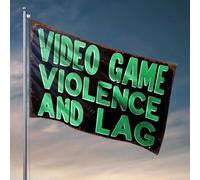 Accessoires de chambre cool pour adolescents garçons jeu vidéo violence et décalage expliqué drapeau camping-car décoration accessoires de piscine (152 x 244 cm)