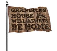 Accessoires de chambre pour adolescents, garçons, grandmas 's house will always be home, drapeau Tiki bar pour extérieur, terrasse, bar, décoration de grotte (30 x 45 cm)