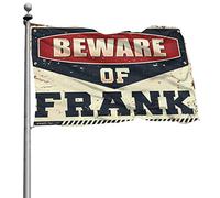 Accessoires de chambre pour adolescents garçons Méfiez-vous du drapeau Frank Décoration de chambre d'université pour gars Drapeaux pour chambre de garçons (taille : 30 x 45 cm)
