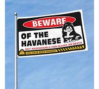 Accessoires de chambre pour adolescents garçons Méfiez-vous du drapeau havanais Décorations d'extérieur Accessoires pour joueurs (120 x 180 cm)