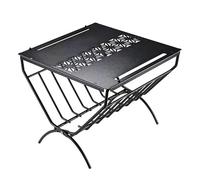 Accessoires de cheminée, range-bûches d'extérieur, porte-bûches, empileur bûches en fer forgé for le stockage du bois à l'intérieur et l'extérieur