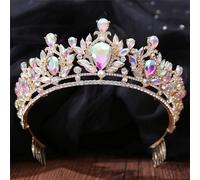 Accessoires De Cheveux De Mariage En Cristal Pour Femme - Diadème Et Couronnes De Mariée En Strass, Bijoux De Princesse