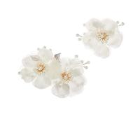 Accessoires de cheveux de mariage Fleur Bridal Solit Coiffes Bijoux de cheveux 2 PCS FLOWN MARIAGE CHEUR PINS PINS ACCESSOIRES DE CHEVEUR DE MARIAGE POUR LA MARÉ (GOLD)