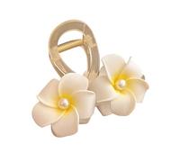Accessoires de cheveux décoratifs fausses perles 3D Clip de fleur épingle à cheveux pour frange latérale Férésage des femmes de porte quotidienne de conception florale Summer plage B