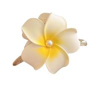 Accessoires de cheveux décoratifs fausses perles 3D Clip de fleur épingle à cheveux pour frange latérale Férésage des femmes de porte quotidienne de conception florale Summer plage C