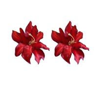 Accessoires de cheveux durables grandes clips de fleurs pour femmes épingles à cheveux en plastique accessoires non-fade un style sécurisé décorations latérales exquises 1 Rouge