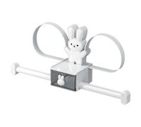 Accessoires de Cheveux Organisateur du Support de Bandeau Multifonctionnel Garni Support brunchie adhésif Lapin avec bâtons antidérapants, Supports circulaires et tiroir pour Accessoires pou