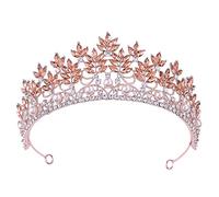 Accessoires de cheveux pour femmes Baroque Fashion Vert rouge bleu rose blanc Crystal Tiara Crown Bandband Bridal Diadem Crown Wedding Pink