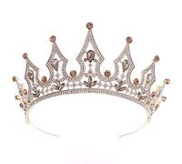 Accessoires de cheveux pour femmes Gold/Silver Color Rinasiers Crown Tiaras Bridal Bride Wedding Princess Femme Birthday Party Headwear Gold