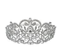 Accessoires de cheveux pour femmes grandes dits de mariée princesse vintage princesse couronne en ramine de réprimande