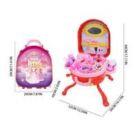 Accessoires De Cheveux Pour Filles,Jouets De Maquillage,Commode De Simulation,Jouets De Maison De Jeu Pour Enfants,Valise De Voyage De Princesse,Ensemble De Vanité,Jouets De Simulation #A