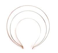 Accessoires de cheveux simples et doux pour femmes, étudiants, bandeau à cheveux à trois couches, base de bandeau de cheveux en métal pour femmes, base de bandeau de cheveux en métal trois couches