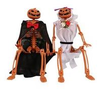 Accessoires de citrouille d'Halloween Squelette de crâne-Orange Orange G