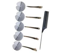 Accessoires de coiffure de qualité studio non ternis et divisions d'extension pour une transformation immédiate non toxique Peigne de coiffure pour extensions