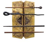 The Noble Collection – Présentoir + Baguettes Harry Potter Carte du Maraudeur Noir Plastique/Résine