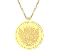 Accessoires de collier pendentif soleil Phoenix en acier inoxydable à la mode