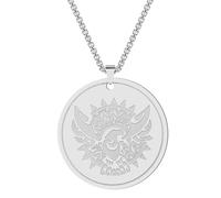 Accessoires de collier pendentif soleil Phoenix en acier inoxydable à la mode