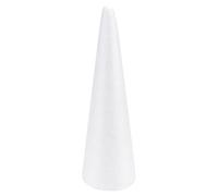 Accessoires de cône de bricolage solide blanc de 30 cm for l'artisanat de Noël : cônes d'arbre en mousse for les projets d'art et d'artisanat de bricolage, nains faits à la main, décoration de fête de