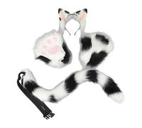 Accessoires de costume avec oreilles de chat, queue et pattes pour performance, anniversaire, festival, style A