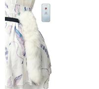 Accessoires de costume de queue de renard télécommandés avec conception facile à porter animaux chats loup renards fausses fourrures pour fête d ' Halloween déplacement réglable