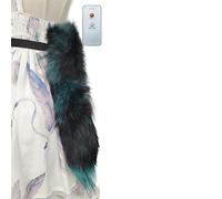 Accessoires de costume de queue de renard télécommandés avec conception facile à porter animaux chats loup renards fausses fourrures pour fête d ' Halloween déplacement réglable