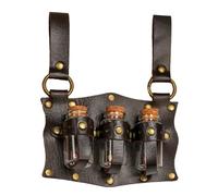Accessoires de costume Renaissances Ceinture Pochettes Festival Halloween Ceinture pour jeux de rôle Accessoire historique, café, Taille unique, Beauté de masse