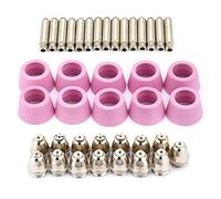 Accessoires de coupeur de Plasma d'aciérie P60, 40 pc/ensemble AG60 SG55 coupeur de Plasma torche consommables buses d'électrodes Kit de tasses