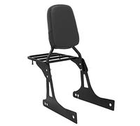 Accessoires De Coussin Protection Séjour Siège Passager Arrière Dossier Moto Pour Harley Dyna Fat Bob Street Super Glide Capot siège arrière(Noir)