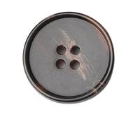 Accessoires de couture décoratifs de Trench-Coat de costume de bouton de manteau de résine, Couleur 7, 23mm 6pièces